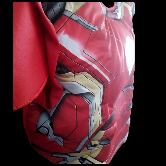 Marvel Avengers 2 Age of Ultron Iron Man Mark 43 Muscle Top Mask S-M PTP 23" - Picture 5 of 15